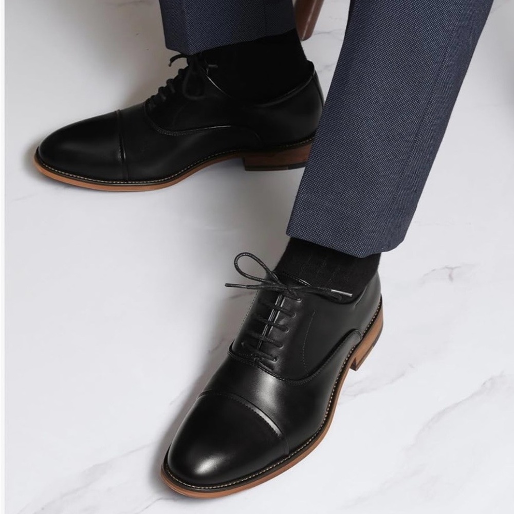 🆕 Bruno Marc Sz 11 Men's Oxfords Formal Dress Shoes Louis_2-black